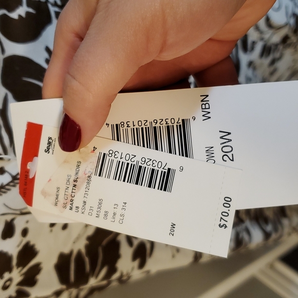 Amanda Lane Wht/Brwn Dress - Picture 3 of 6